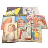A box of film and glamour magazines, plus two boxes of film annuals, 1920s to 1940s