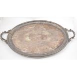 Large silver plated tray