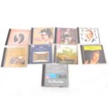 An extensive collection of classical music CDs.