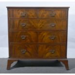 George III style mahogany bachelors chest