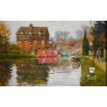 John Haskins, Quiet Day On The Canal, Berkhampstead,