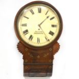 Norfolk type mahogany wall clock, Naunton, Woodbridge