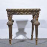 Giltwood and rosewood effect occasional table