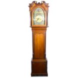 A George III oak and mahogany longcase clock, signed Matthew Tootell, St. Helen.