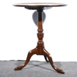 A Georgian mahogany occasional table.