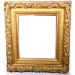 A gilt wood and gesso framed wall mirror.