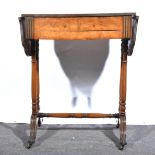 A figured walnut dressing table.