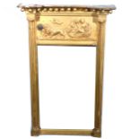 A Regency gilt gesso pier glass.