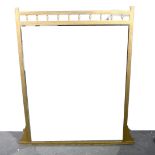 A Victorian gilt painted overmantel mirror.