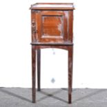 An Edwardian mahogany nightstand/ cabinet.