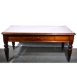 A large Victorian mahogany topped table.