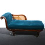 A Victorian chaise longue.