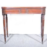 George III mahogany tea table.