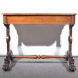 Victorian rosewood stretcher table.