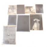 Photographic glass plates, various sizes and types, some in original boxes.