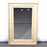 Two modern composite wall mirrors.