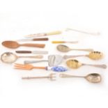 A quantity of electroplated cutlery and other implements.