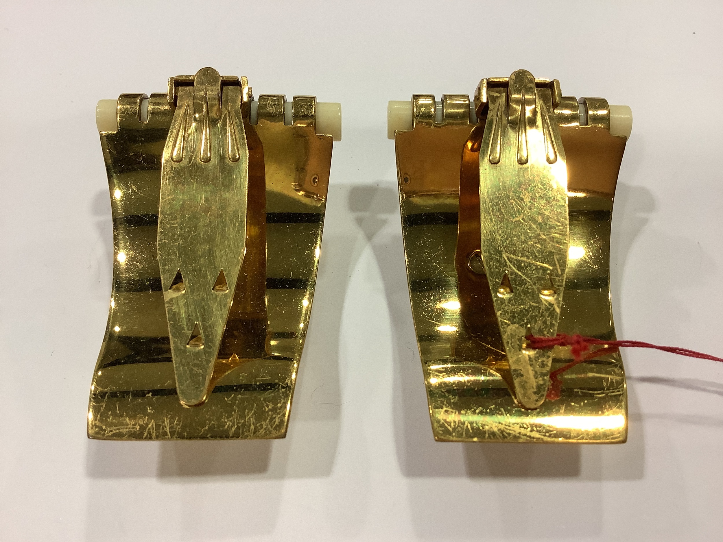 1930s Art Deco Hippocampe, two pairs of dress clips retailed by JHP of Paris - Image 7 of 8