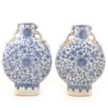 Pair of Chinese moon flasks, Qianlong style.