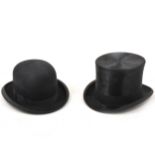 A Top hat and a Bowler hat.