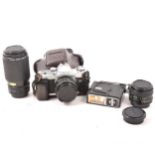 Canon AL-1 35mm camera and lenes.