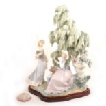 Lladro - "Under The Willow" group