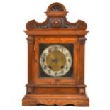 Victorian walnut bracket clock