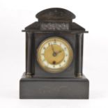 Victorian slate mantel clock