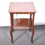 Edwardian mahogany occasional table.