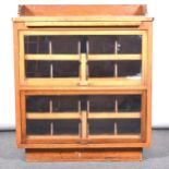 Stained wood haberdashery counter cabinet.