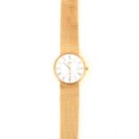 Longines - A gentleman's Quartz Presence 9 carat yellow gold bracelet watch.