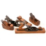 A quantity of wooden block planes.