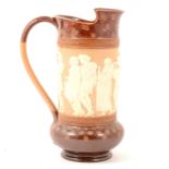Doulton Lambeth stoneware jug, The Wedding Procession.