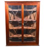 Victorian mahogany hanging corner cabinet