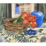 Alan Briggs - Still life with Tulips.