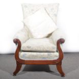 Early Victorian easy chair