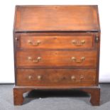 Edwardian mahogany bureau.