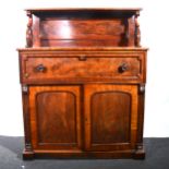 A Victorian mahogany secretaire.