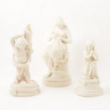 Three Parian figures.