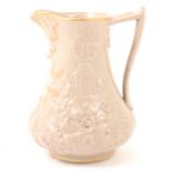 A drab glazed earthenware named jug, 'Henry Swift Loughborough 1851'.