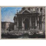 After Edward Seago - Gondolas by the Salute, Venice.