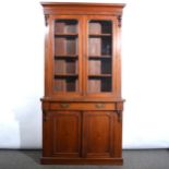 Victorian mahogany bookcase.