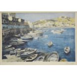 After Edward Seago - The Port of Ponza.