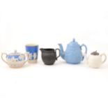 Five items of decorative tableware including Wedgwood and Copeland.