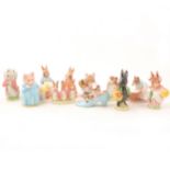 A small collection of Beswick Beatrix Potter models.