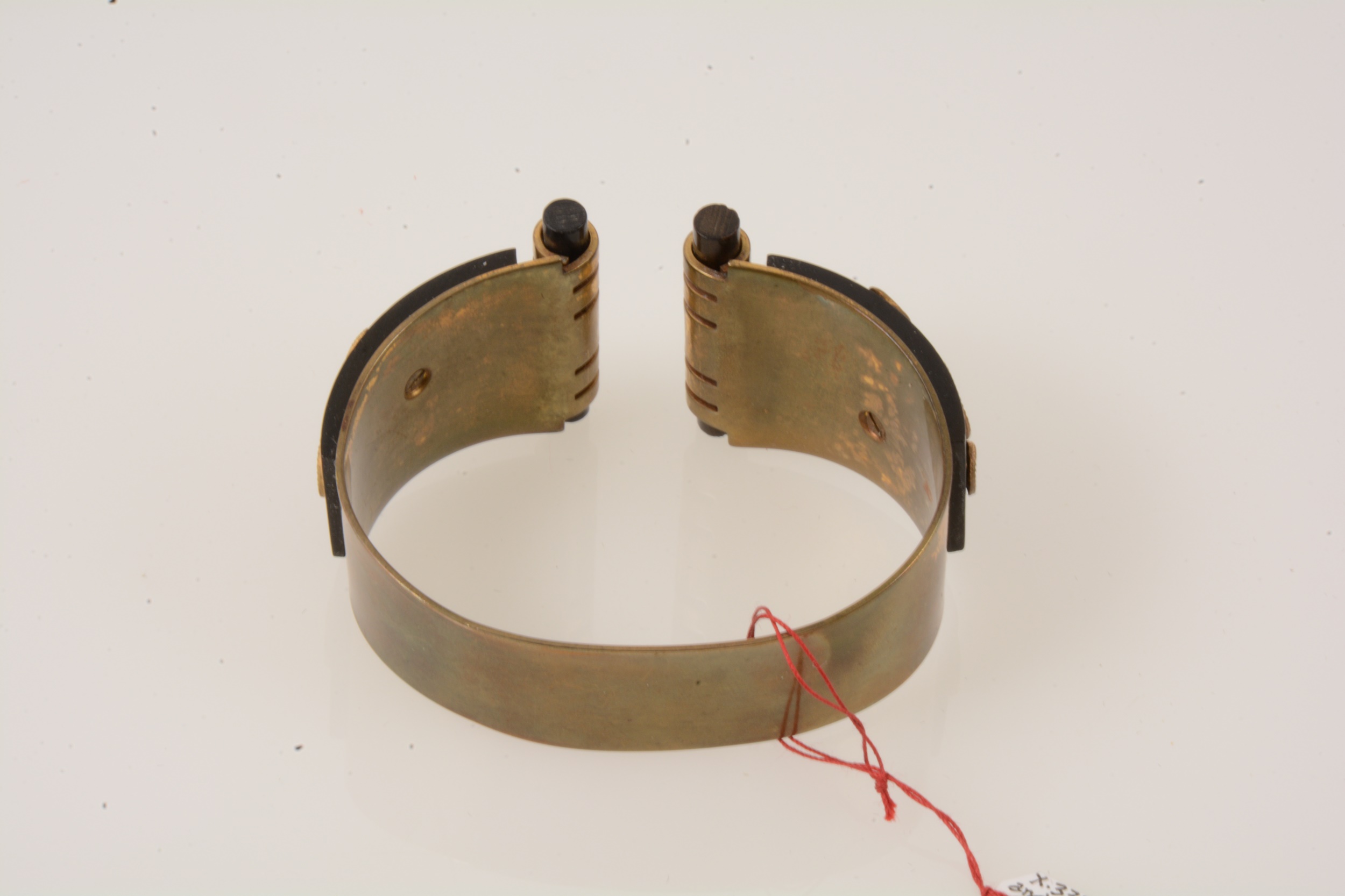 1930s Art Deco Hippocampe bangle retailed by JHP of Paris. - Image 2 of 4