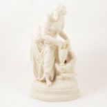 Parian figure, Rebecca at the Well.