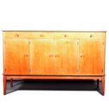 Mid-century modern stained birch sideboard.