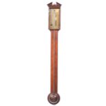 George III mahogany stick barometer