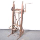 Agricultural mechanical sack barrow.